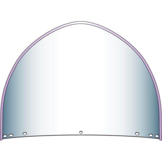 'peaked' top window beaded. 1949 style