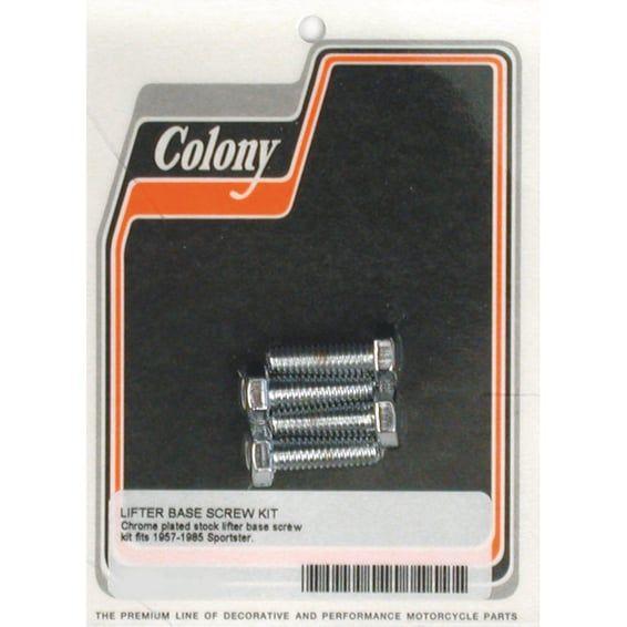 tappet block mount kit. OEM style, chrome