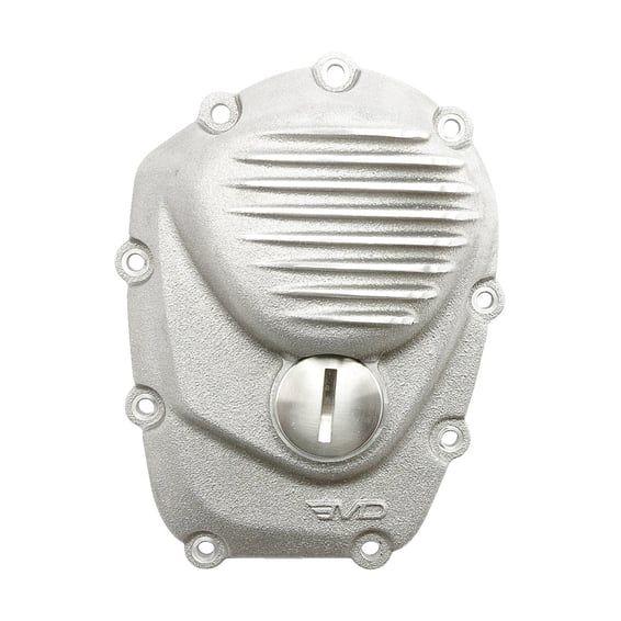 cam cover 'Ribbed'. Semi-polished