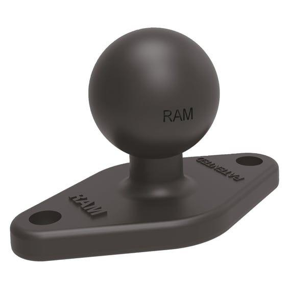 Diamond mount base with 1" ball