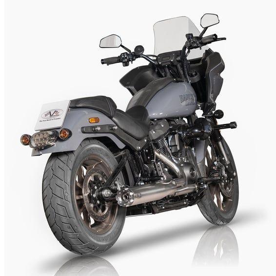 'Revolver' slip-on muffler set. Chrome
