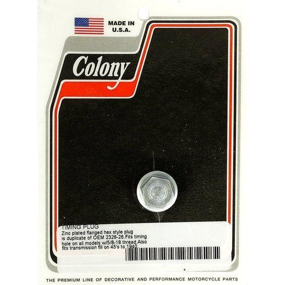 timing/drain plug. OEM style hex. Zinc