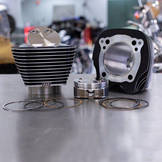 114" to 128" big bore conversion cylinder & piston kit