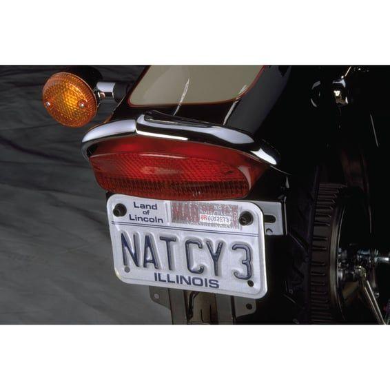 NC cast rear fender tip chrome