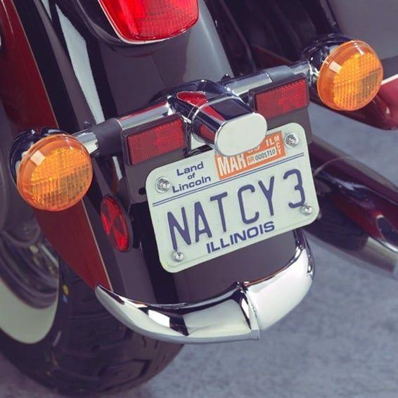 NC cast rear fender tip chrome