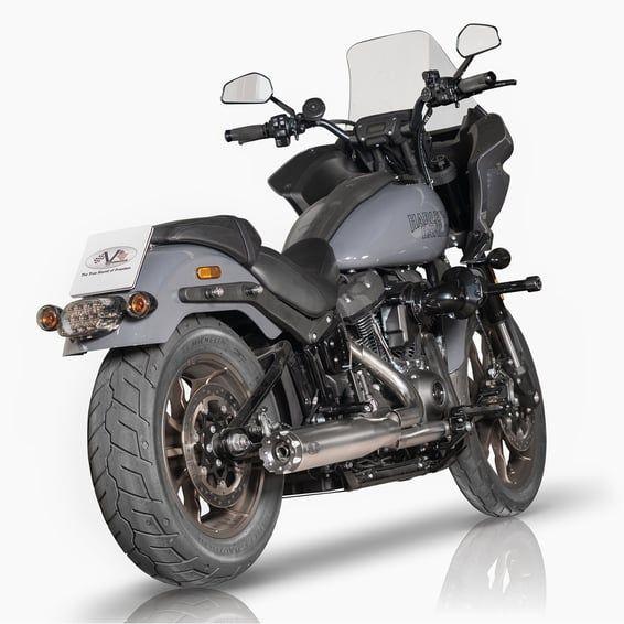 Revolver 2-1 Club Style exhaust system. Satin
