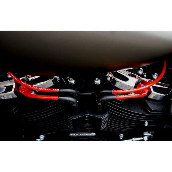 8mm Pro Wire spark plug wire set. Red