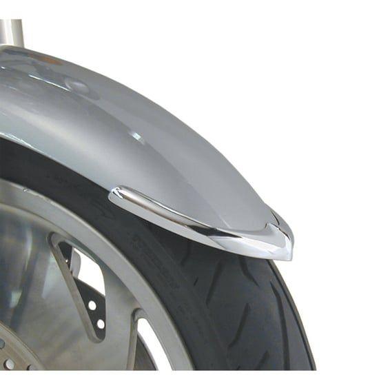 NC cast front fender tip set chrome