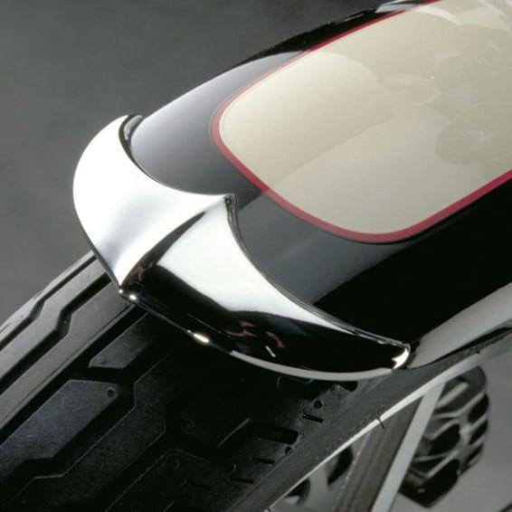 NC cast front fender tip chrome