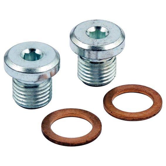 12mm O2 sensor plug set. zinc.