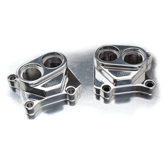 JIMS, Twin Cam billet tappet cover set. Chrome