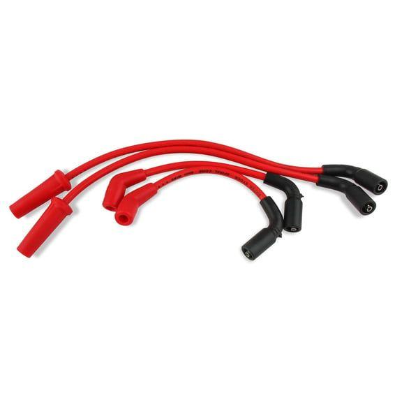 8mm Ferro Spiral core spark plug wire set. Red