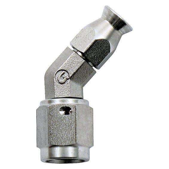 hose end 45 degrees. Stainless