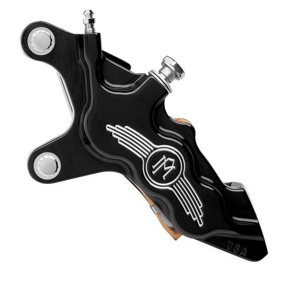 PM, 6-p 112x6b caliper. Bolt-on, 13" left front. Black CC