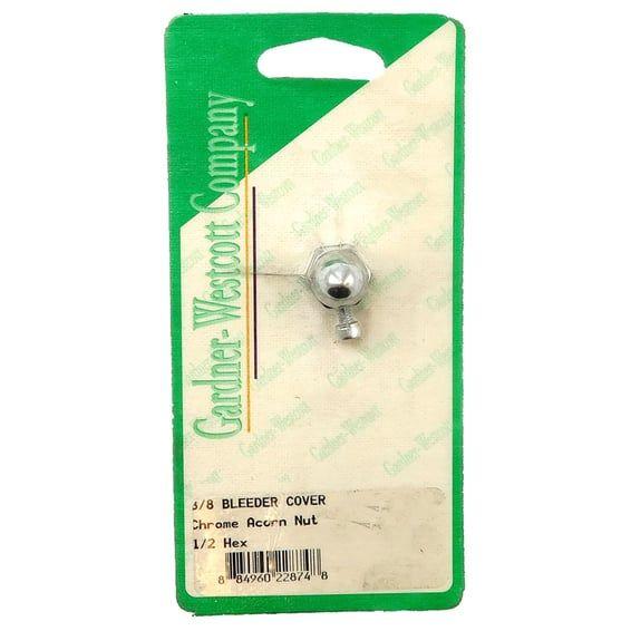Hex bleeder cover acorn 3/8 inch