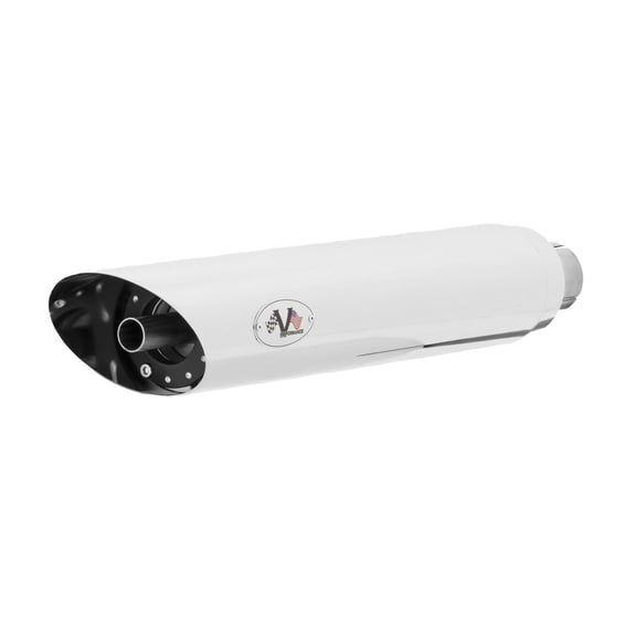 80mm Slash Cut slip-on mufflers. Chrome