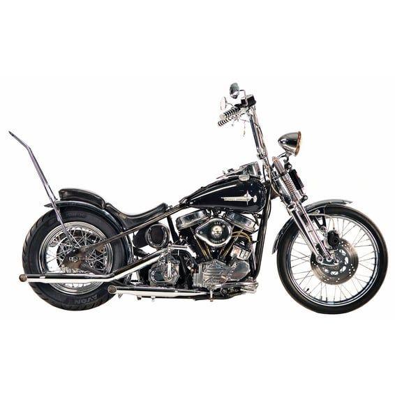 Shorty exhaust Goose cut (38"). Chrome