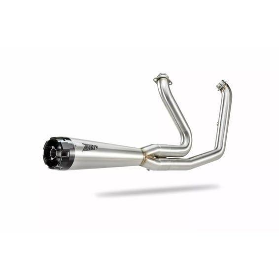 M8 Softail 2-1 Short Cone exhaust system. Plain