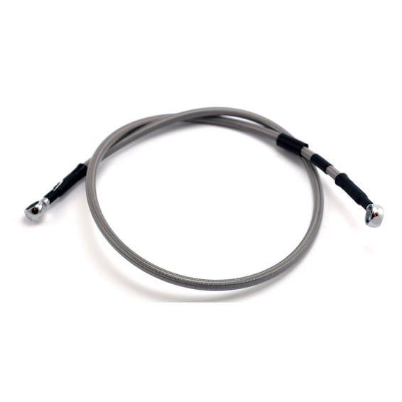 brake line upper front, stainless clear coated