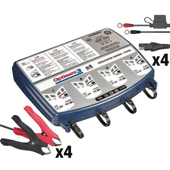 Tecmate OptiMATE, 3 x 4-bank 12V battery charger