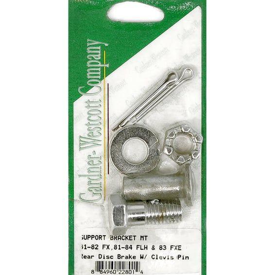 Caliper anchor arm mount kit. Chrome