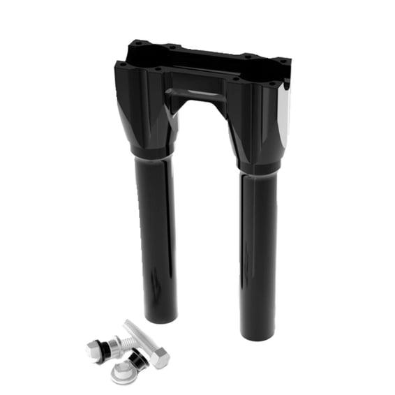 Topless Isolated Straight Risers. 10" rise. Black