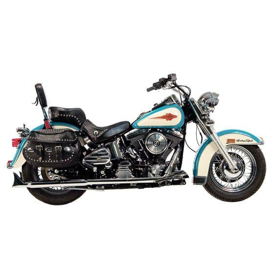 Independent dual head pipes. Chrome