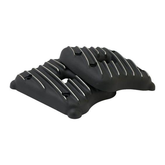 Sportster Ribster rocker cover set. Black Cut