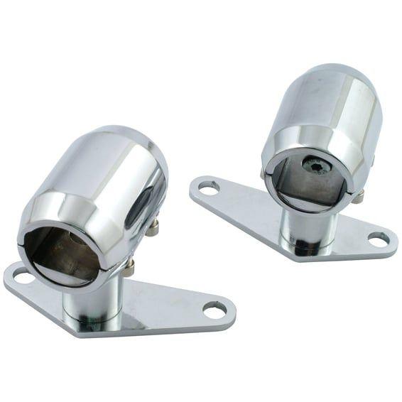 Springer custom fender mount set. .950" I.D. Chrome