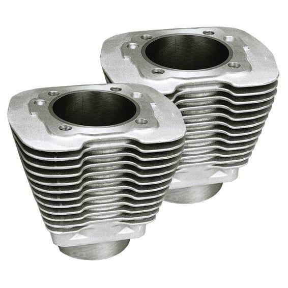 3-1/2" bore replacement Evo cylinder set. Silver