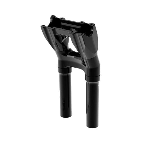 Topless Isolated Kickback Risers. 10" rise. Black