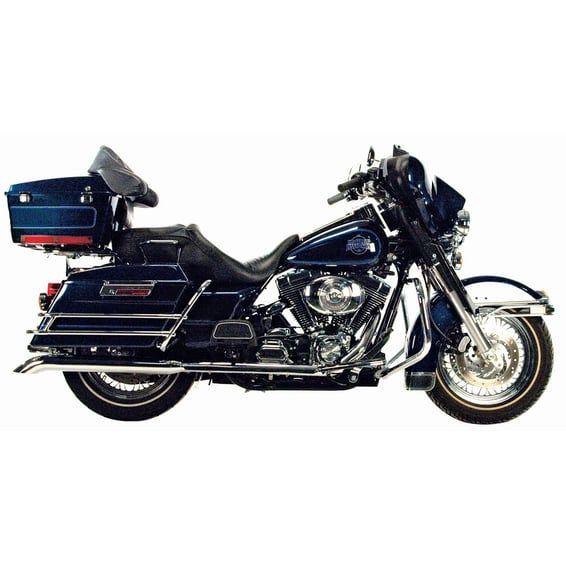 Independent dual head pipes. Chrome