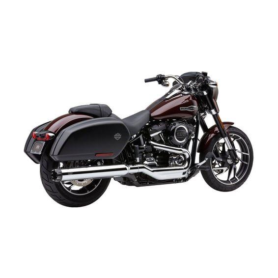Dual Cut 4" slip-on muffler. Chrome