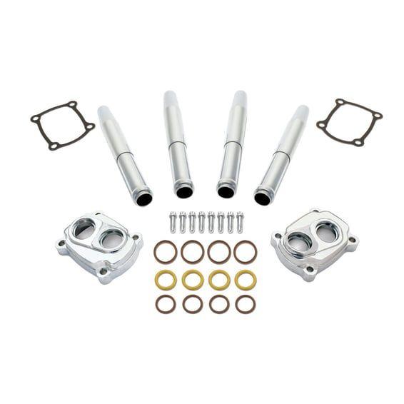 JIMS, M8 low profile tappet and pushrod cover kit. Chrome
