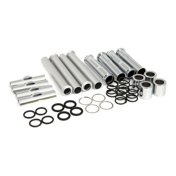 Complete 86-90 XL pushrod cover kit. Chrome