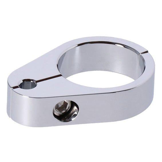 2-piece frame cable clamp. Throttle. Chrome