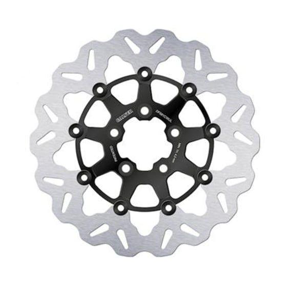 brake rotor. Wave Floating. Black/Bright. 292x5mm