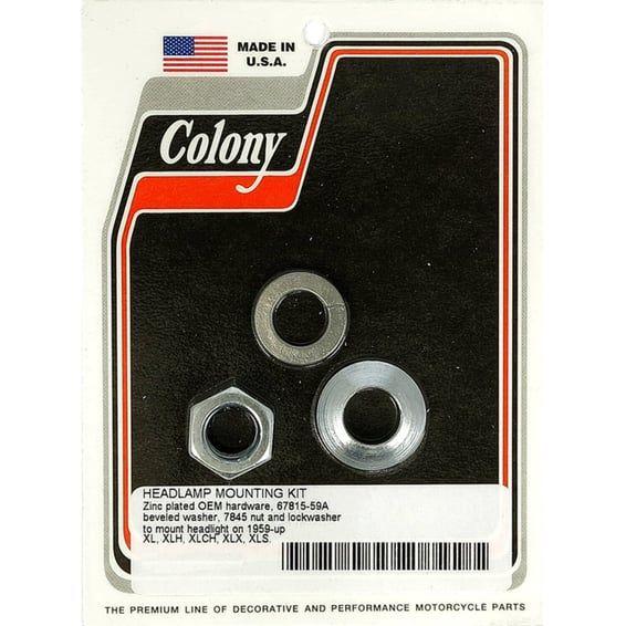 headlamp mount kit. Zinc