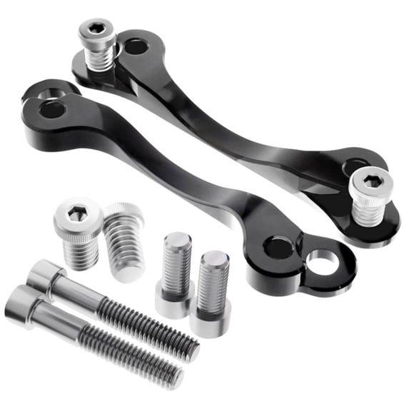 KR8 front fender adapter bracket kit. Black