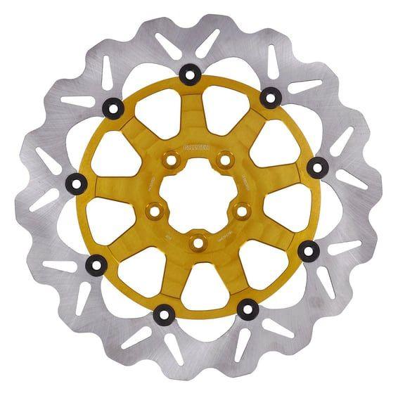 brake rotor. Wave. Floating. Gold. 330x5mm