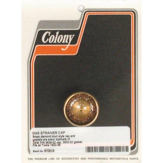 gas strainer cap. 32-38 style. Brass