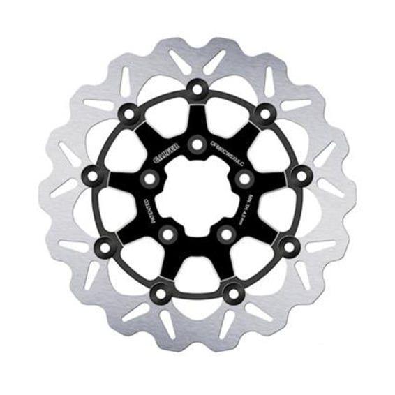 brake rotor. Wave. Floating. Black/Contrast. 330x5mm
