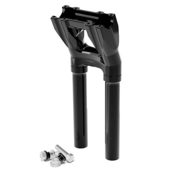 Topless Isolated Kickback Risers. 12" rise. Black