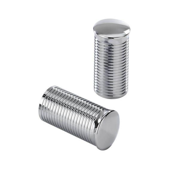 FL handlebar grip ends. Ribbed polished alu