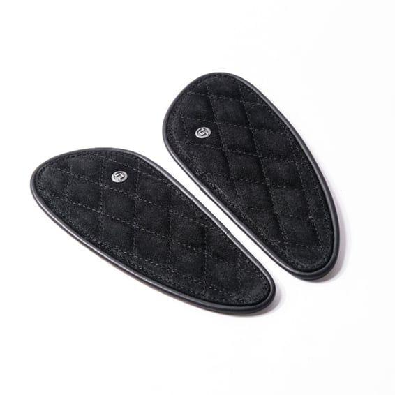 Trip Machine, Mini Diamond tank pads. Black suede