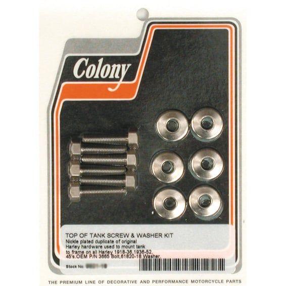gas tank mount kit. Nickel plated