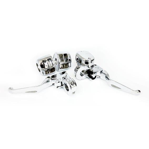 Handlebar control kit chrome 1/2" bore