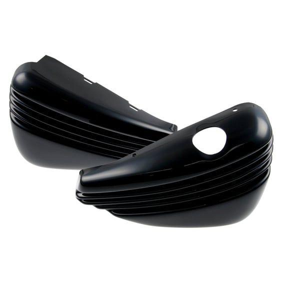 'Bobber' side cover set. Gloss black