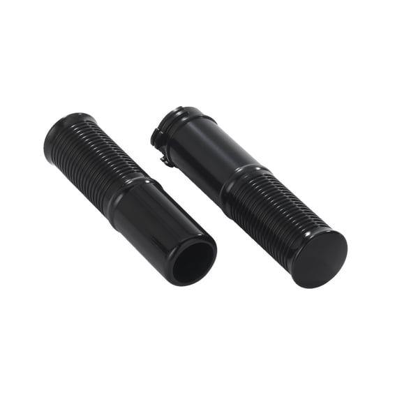 FL handlebar grip set. Black anodized