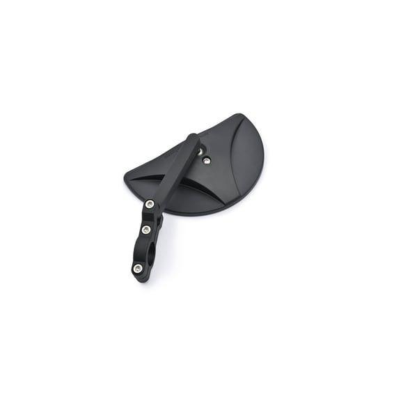 clamp-on D-Mirror-19 Half Moon. Black. L&R